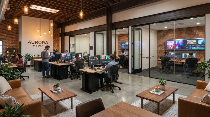 色虎视频公司办公环境